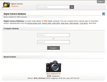 Tablet Screenshot of digicamdb.com